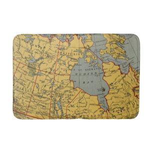 Alfombrilla De Baño Mapa antiguo de Canadá