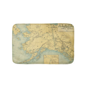 Alfombrilla De Baño Mapa de Alaska
