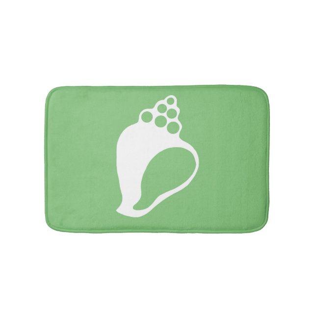 Alfombrilla De Baño Mapa de baño de la cubierta verde (Anverso)