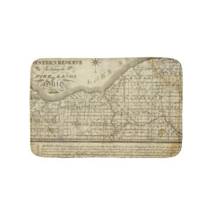 Alfombrilla De Baño Mapa de la reserva occidental