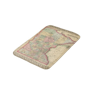 Alfombrilla De Baño Mapa de Minnesota de Mitchell