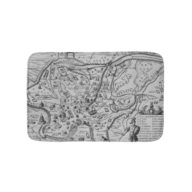 Alfombrilla De Baño Mapa de Roma antigua (Anverso)