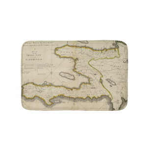 Alfombrilla De Baño Mapa del atlas de Haití