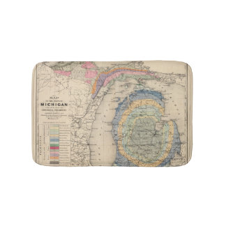 Alfombrilla De Baño Mapa del estado de Michigan