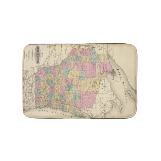 Alfombrilla De Baño Mapa del estado de Wisconsin