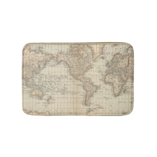 Alfombrilla De Baño Mapa del mundo 2 2