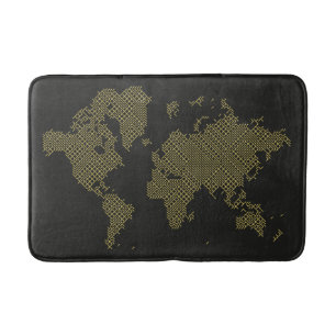 Alfombrilla De Baño Mapa del mundo digital