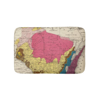 Alfombrilla De Baño Mapa geológico de Wisconsin