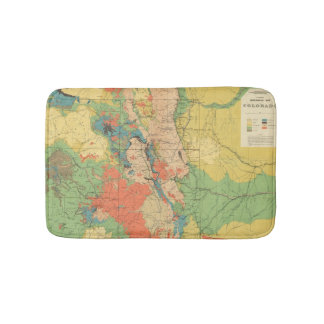 Alfombrilla De Baño Mapa geológico general de Colorado