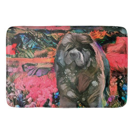 Alfombrilla De Baño Maqueta de vaca negra MAGGIE