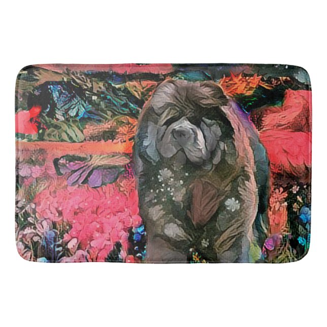 Alfombrilla De Baño Maqueta de vaca negra MAGGIE (Anverso)