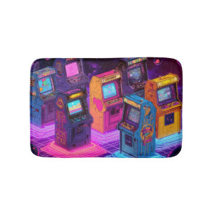 Alfombrilla De Baño Máquinas retro arcade