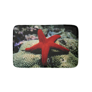 Alfombrilla De Baño Mar Rojo de los pescados el de la estrella