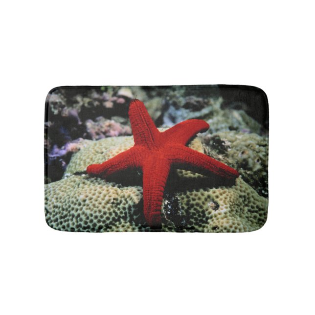 Alfombrilla De Baño Mar Rojo de los pescados el | de la estrella (Anverso)