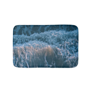 Alfombrilla De Baño Maravillosas olas azules