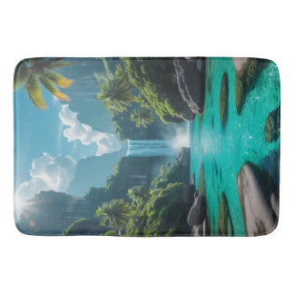 Alfombrilla De Baño maravilloso paisaje de cascada