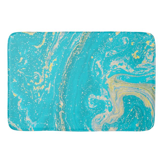 Alfombrilla De Baño Marble azul (Anverso)