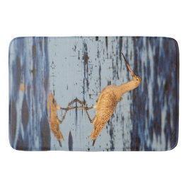 Alfombrilla De Baño Marble Godwit en el océano