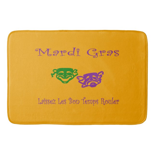 Alfombrilla De Baño Mardi Gras Mask Rouler (Anverso)