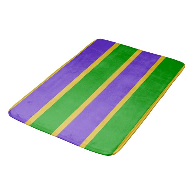 Alfombrilla De Baño Mardi Gras Stripes (Angular)