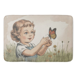 Alfombrilla De Baño mariposa 70s