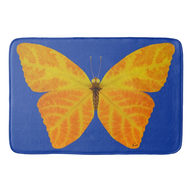 Alfombrilla De Baño Mariposa Aspen Leaf 3 (Anverso)