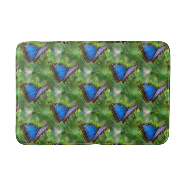 Alfombrilla De Baño Mariposa azul (Anverso)