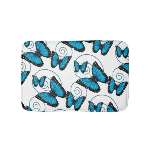 Alfombrilla De Baño Mariposa azul de Morpho