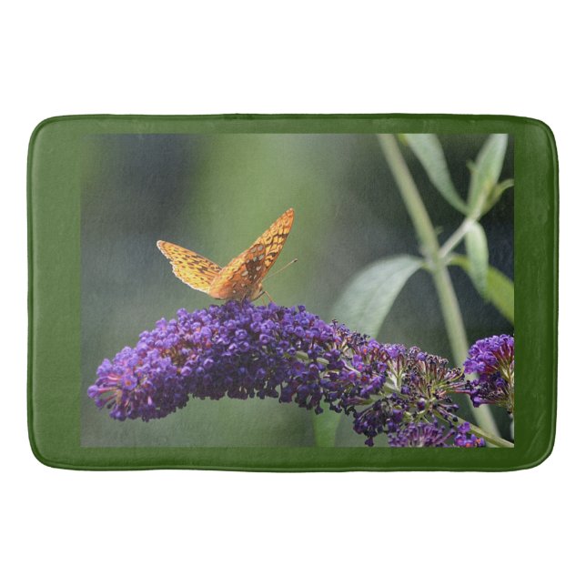 Alfombrilla De Baño Mariposa Bath Mat (Anverso)
