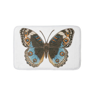 Alfombrilla De Baño Mariposa de Blue Pansy