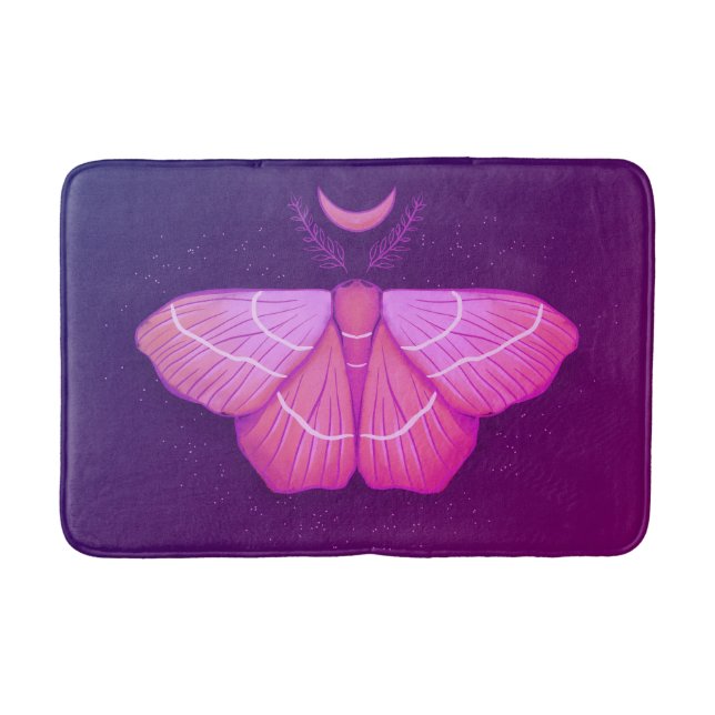 Alfombrilla De Baño Mariposa de mariposa morada insecto mágico (Anverso)