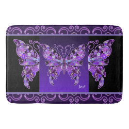 Alfombrilla De Baño Mariposa morada 31 Mat de baño