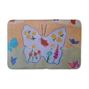 Alfombrilla De Baño Mariposa soñando barba