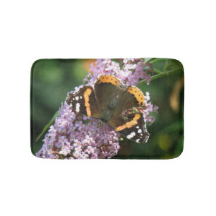 Alfombrilla De Baño Mariposa y barba de Buddleia