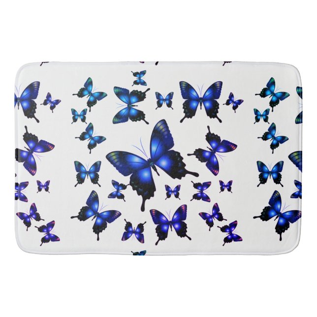 Alfombrilla De Baño Mariposas elegantes y riquísimas (Anverso)
