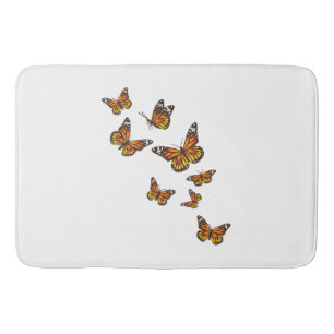 Alfombrilla De Baño Mariposas voladoras - Butterfly Lover Gardener Ent