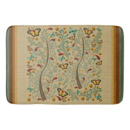 Alfombrilla De Baño Mariposas y árboles Naranjas de Nouveau