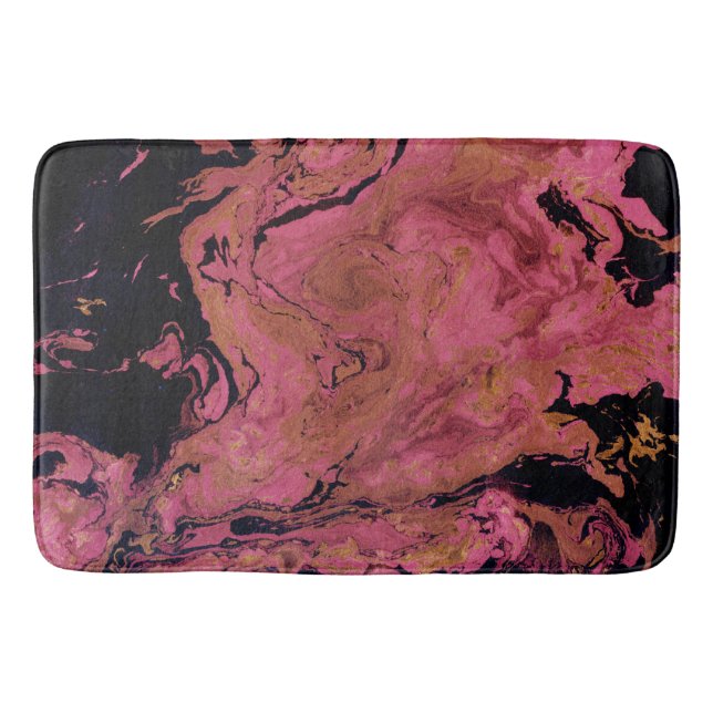 Alfombrilla De Baño Mármol, acuarela (Anverso)