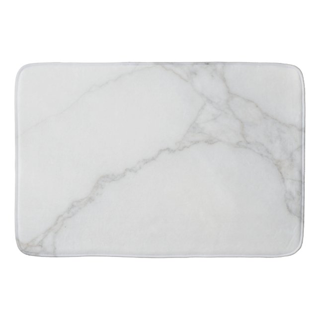 Alfombrilla De Baño Mármol Blanco (Anverso)