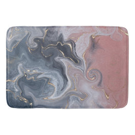 Alfombrilla De Baño Mármol color de agua gris rosado decorativo