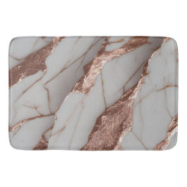 Alfombrilla De Baño Mármol de brillo de cobre de moda