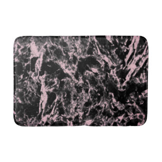 Alfombrilla De Baño Mármol rosa y negro
