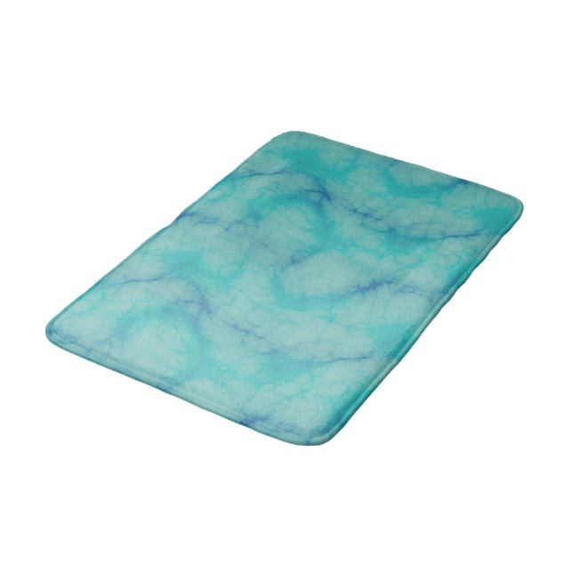 Alfombrilla De Baño Mármol turquesa (Angular)