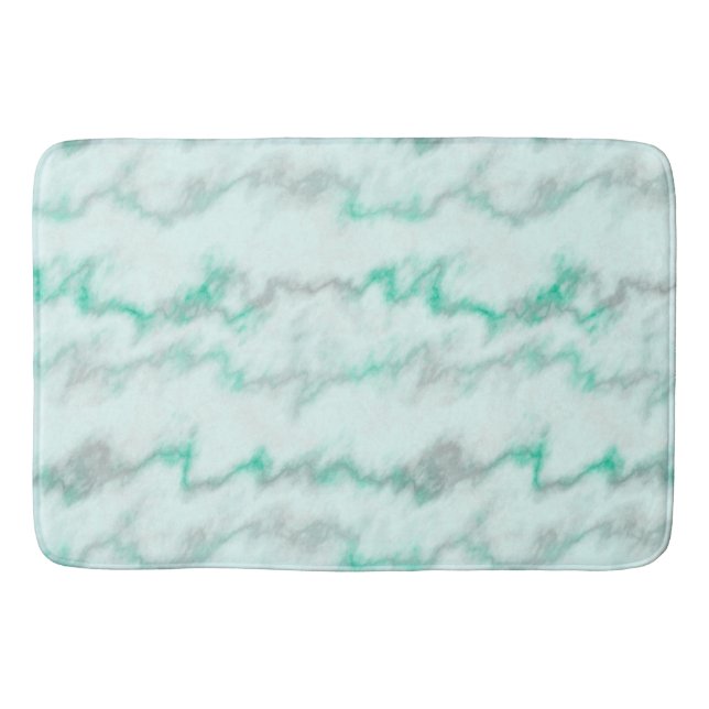 Alfombrilla De Baño Mármol verde y gris (Anverso)