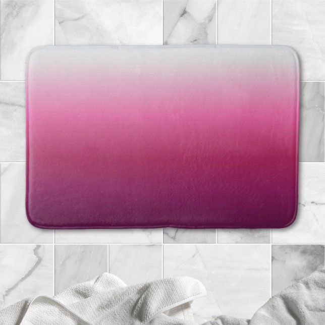 Alfombrilla De Baño maroon maroon marsala burgundy de moda (trendy magenta maroon marsala burgundy ombre bath mat)