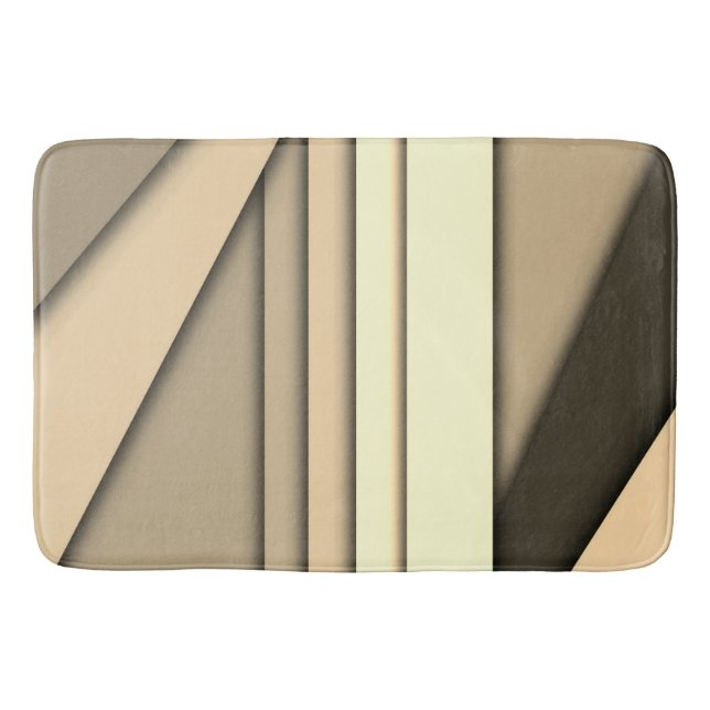 Alfombrilla De Baño Marrón monocromo moderno (Anverso)