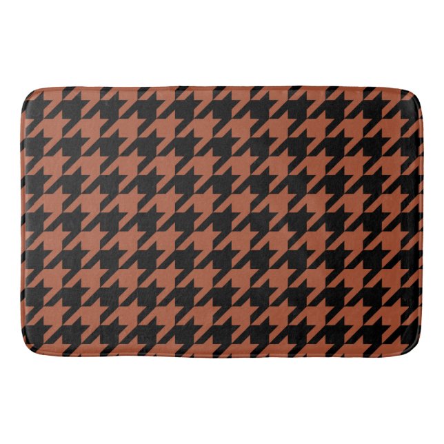 Alfombrilla De Baño Marrón negro Houndstap (Anverso)
