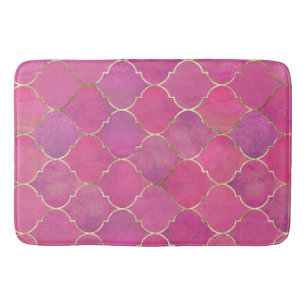 Alfombrilla De Baño Marroquí rosa