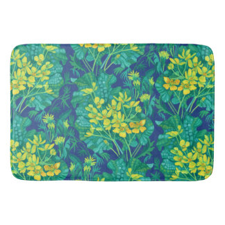 Alfombrilla De Baño Marsh Marigold Flores salvajes Patrón de flores am