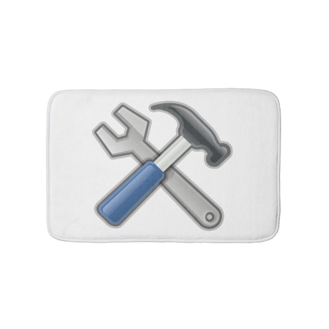 Alfombrilla De Baño Martillo y llave inglesa (Anverso)